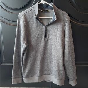 Under Armour Men's Heather Gray Zip-Up Sweater